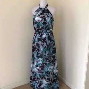 New! Julia Jordan size 8, green multi maxi dress
